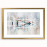 Abstract wall art canvas print showcasing vibrant colors and dynamic shapes, ideal for modern decor or artistic home styling.