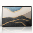 Abstract wall art canvas featuring vibrant colors and dynamic shapes in a modern design, ideal for contemporary home decor or gallery settings.