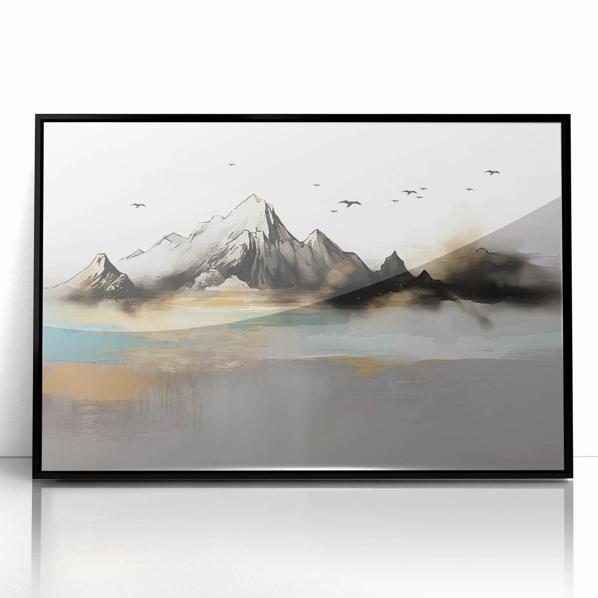 Vibrant abstract wall art canvas print showcasing bold colors and dynamic shapes, perfect for modern home decor or art enthusiasts.