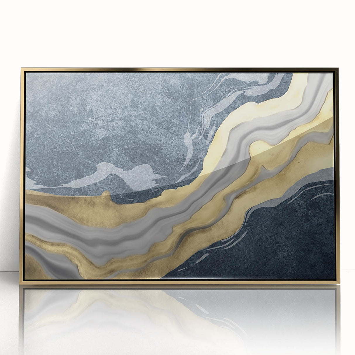 Abstract wall art canvas print showcasing vibrant colors and dynamic shapes, perfect for modern home decor, rolled for easy shipping.