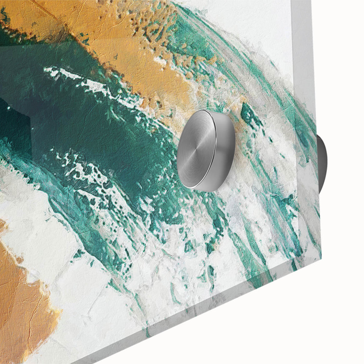 Colorful abstract canvas print showcasing vibrant geometric shapes and fluid lines, ideal for modern home decor or artistic spaces.