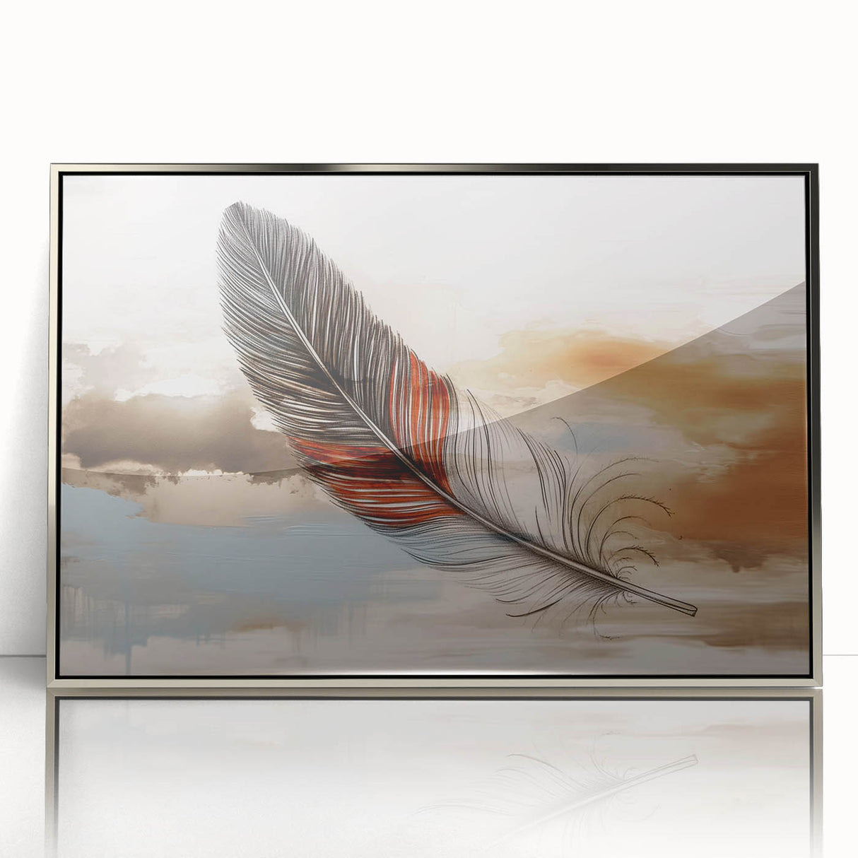 Colorful abstract wall art canvas print showcasing vibrant geometric shapes and flowing lines, perfect for modern home decor or office spaces.