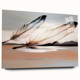 Abstract canvas artwork showcasing vibrant blue and orange swirls, designed for modern home decor, emphasizing dynamic movement and color contrast.