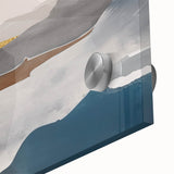 Abstract wall art canvas print featuring vibrant colors and fluid shapes, showcasing a modern artistic design perfect for contemporary home decor.
