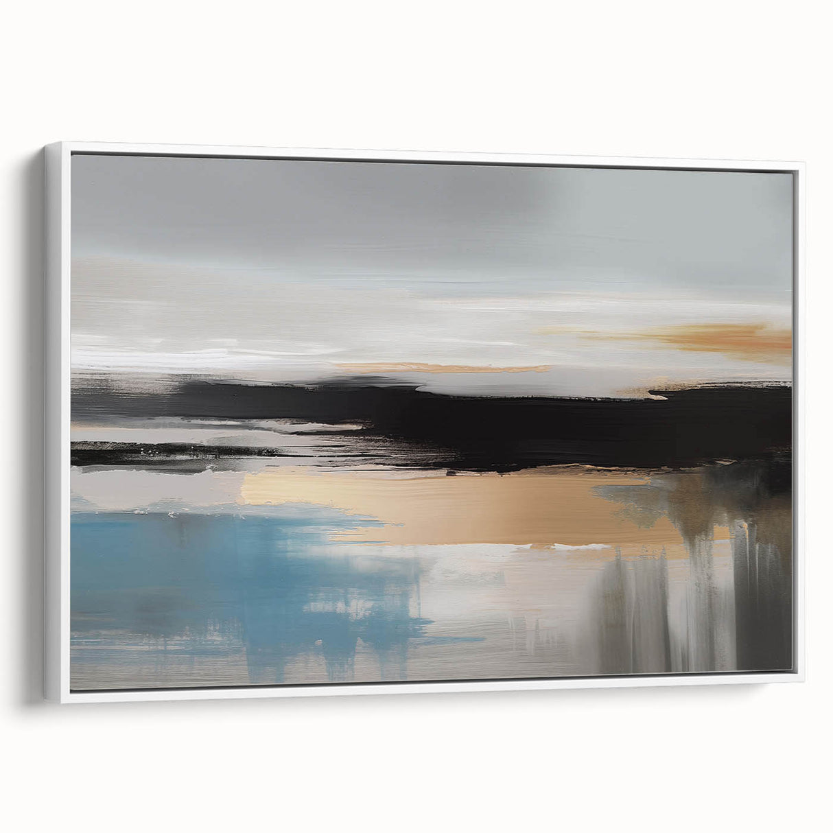 Abstract wall art canvas print showcasing vibrant colors and geometric shapes, elegantly rolled and ready for display, emphasizing modern decor aesthetics.