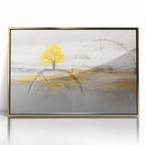 Abstract wall art canvas showcasing vibrant, multi-colored shapes and fluid patterns, designed to enhance modern interior decor aesthetics.