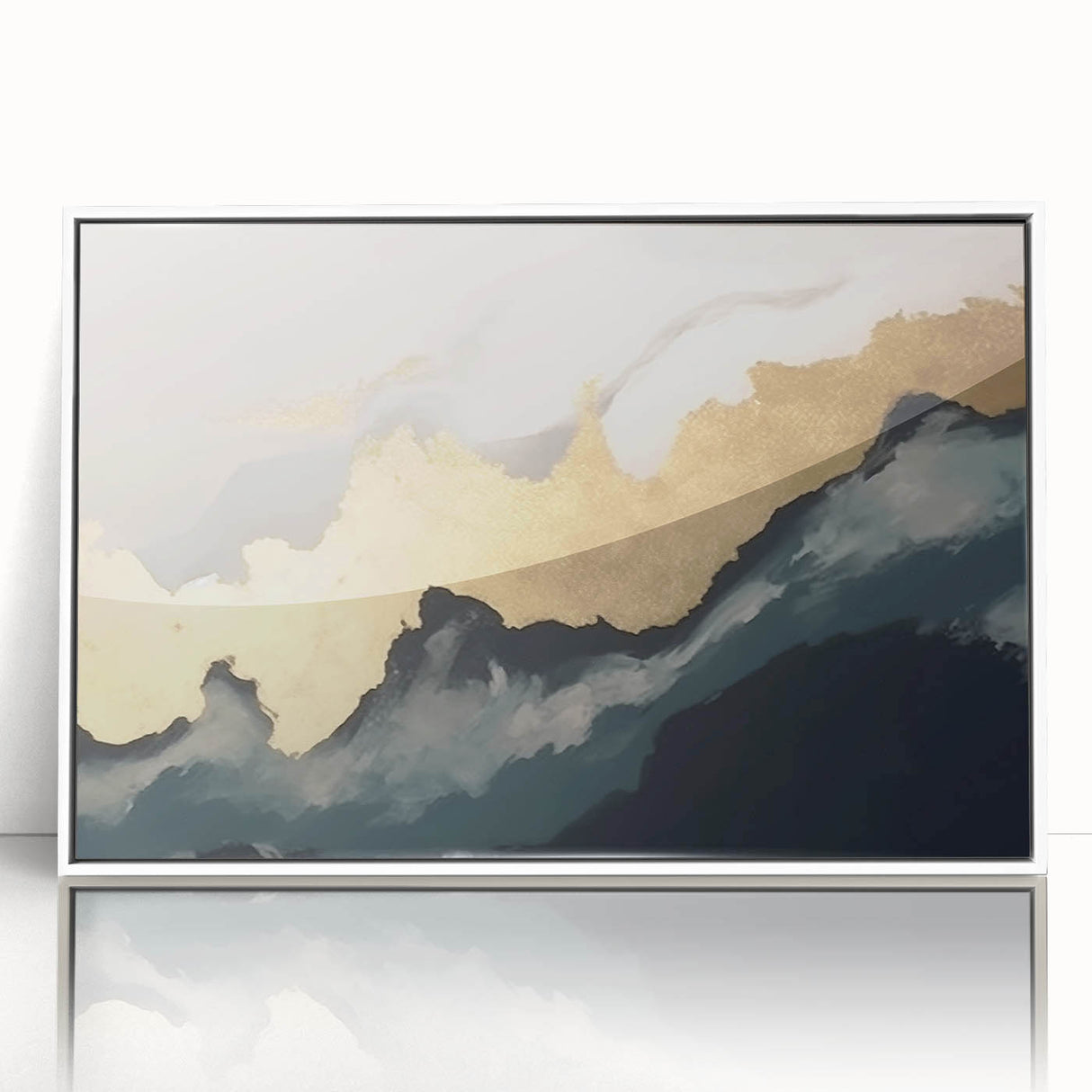 Vibrant abstract canvas art print showcasing bold colors and dynamic shapes, perfect for modern home decor. Ideal for adding a contemporary touch to any room.