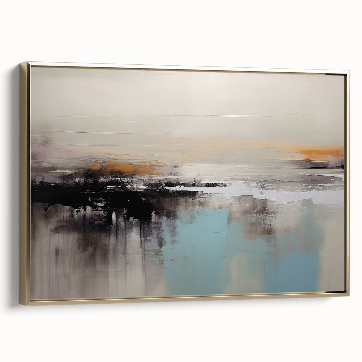 Vibrant abstract wall art canvas showcasing bold colors and geometric shapes, perfect for modern decor, rolled and ready for framing or display.