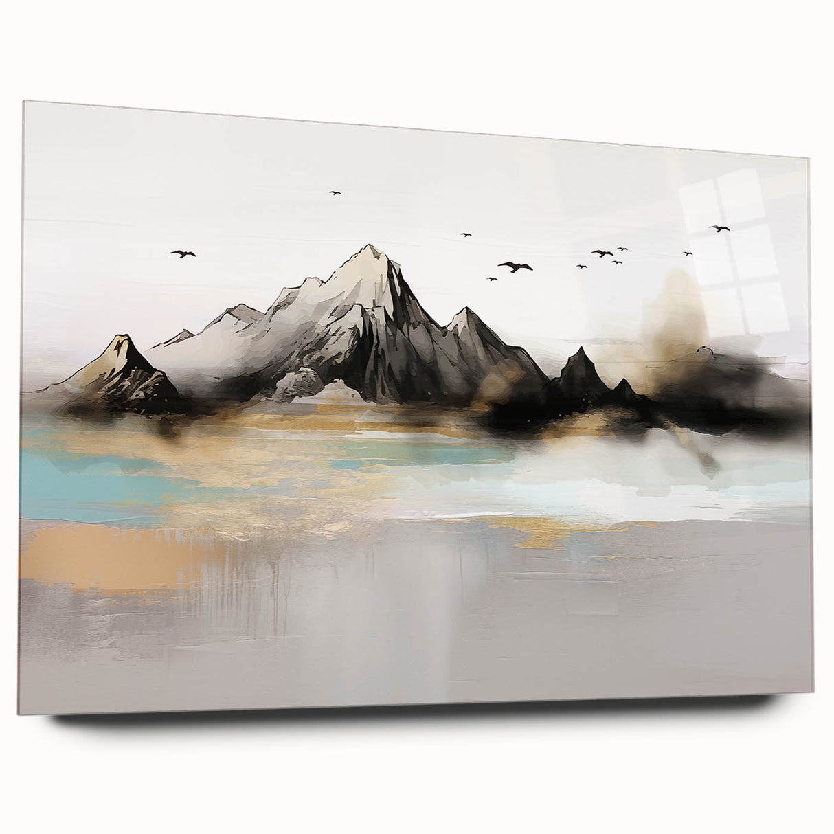 Abstract wall art canvas showcasing vibrant colors and dynamic shapes, perfect for modern home decor, emphasizing creativity and style.