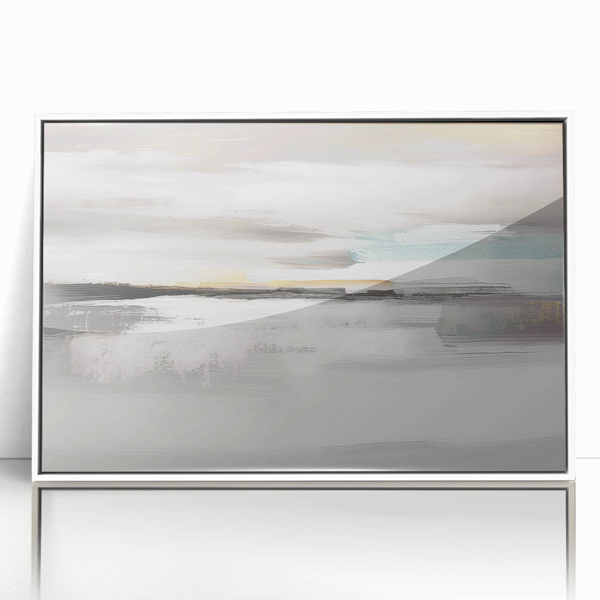 Abstract wall art canvas showcasing vibrant colors and dynamic shapes, perfect for modern home decor, displayed rolled in a protective tube.