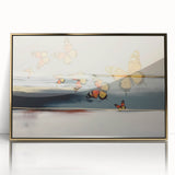 Vibrant abstract wall art canvas print showcasing bold colors and dynamic shapes, perfect for modern home decor or artistic spaces.