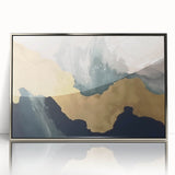 Colorful abstract canvas art featuring vibrant shapes and patterns, showcasing a modern design ideal for home decor. Packaged securely in a cardboard tube.