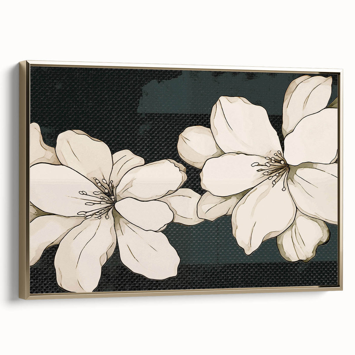 Abstract canvas art showcasing vibrant geometric shapes and bold colors, perfect for modern decor, displayed against a neutral background.