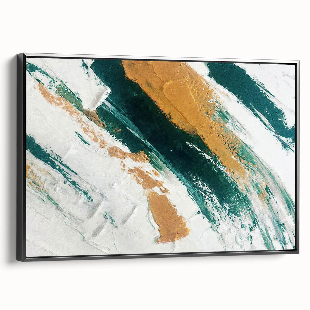 Colorful abstract wall art canvas print showcasing vibrant geometric shapes and flowing lines, perfect for modern home decor or office spaces.