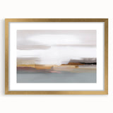 Vibrant abstract canvas artwork showcasing fluid shapes in shades of blue, orange, and yellow, ideal for modern home decor.