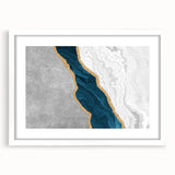 Colorful abstract canvas artwork showcasing vibrant hues of blue, yellow, and red in a dynamic swirl pattern, perfect for modern decor.