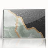 Abstract canvas artwork showcasing vibrant colors and fluid shapes, perfect for modern home decor, emphasizing creativity and style.