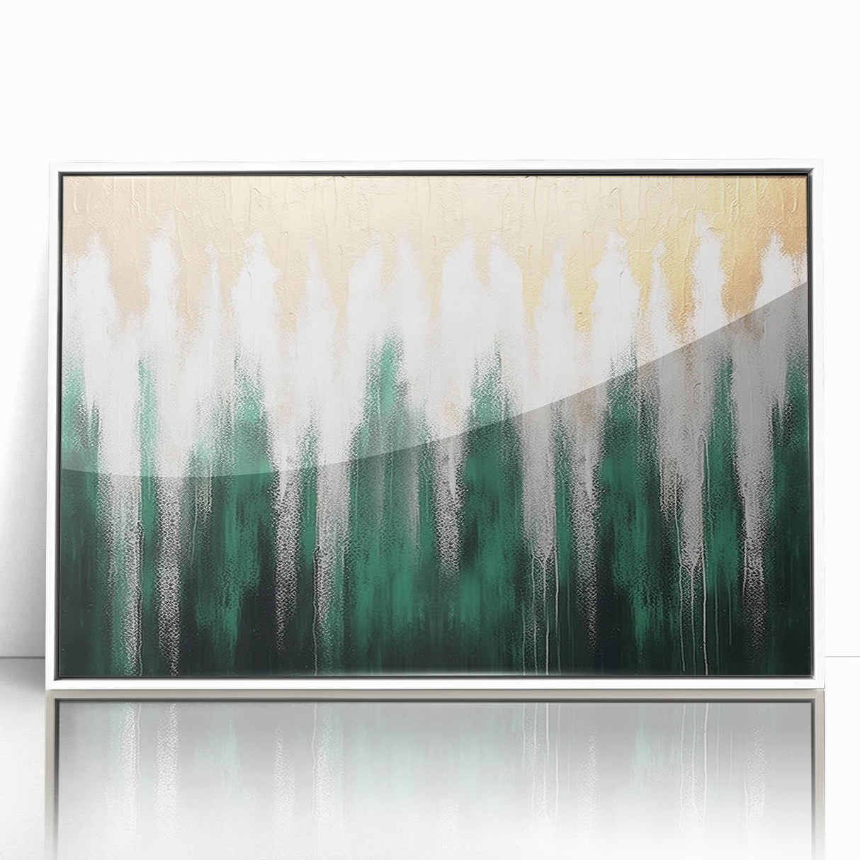 Abstract wall art canvas featuring vibrant colors and fluid shapes, showcasing a modern design ideal for contemporary decor. Perfect for adding a pop of color to any space.