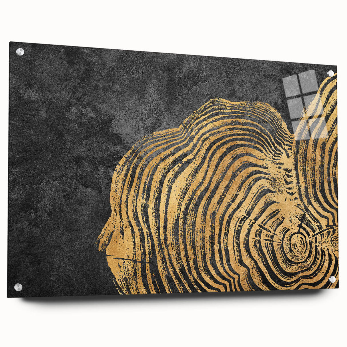 Colorful abstract canvas art print showcasing vibrant swirls of blue, orange, and yellow, perfect for modern home decor or artistic displays.
