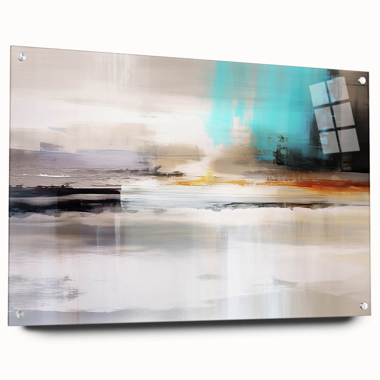 Colorful abstract canvas art print showcasing vibrant shapes and dynamic brush strokes, ideal for modern home decor and artistic flair.