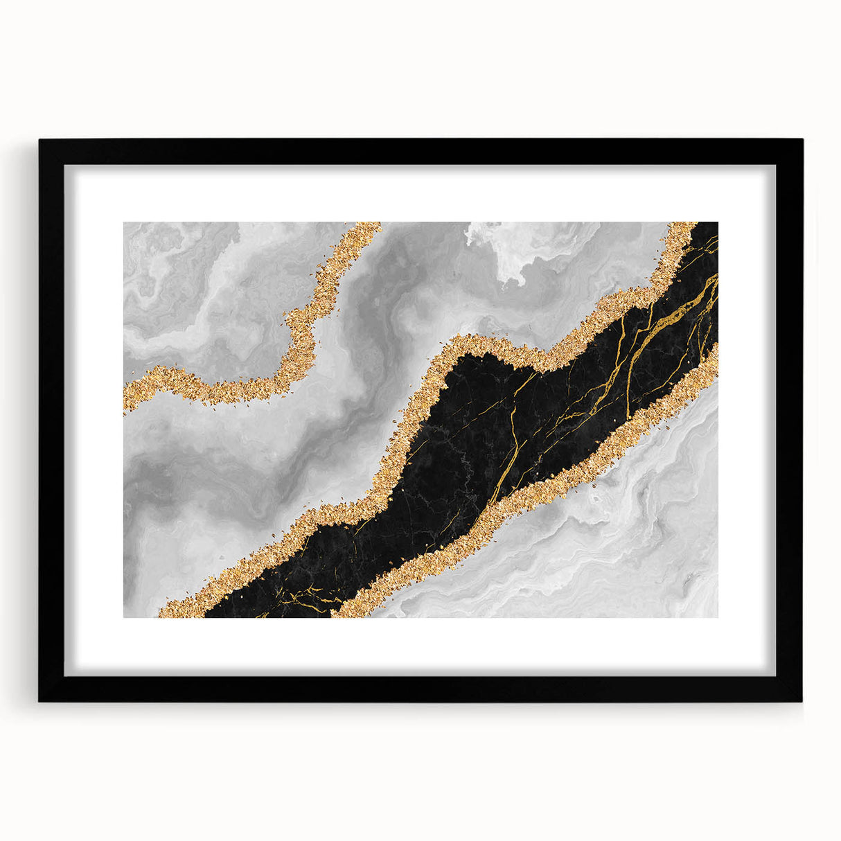 Colorful abstract wall art canvas print showcasing vibrant swirls of blue, orange, and yellow, perfect for modern home decor.