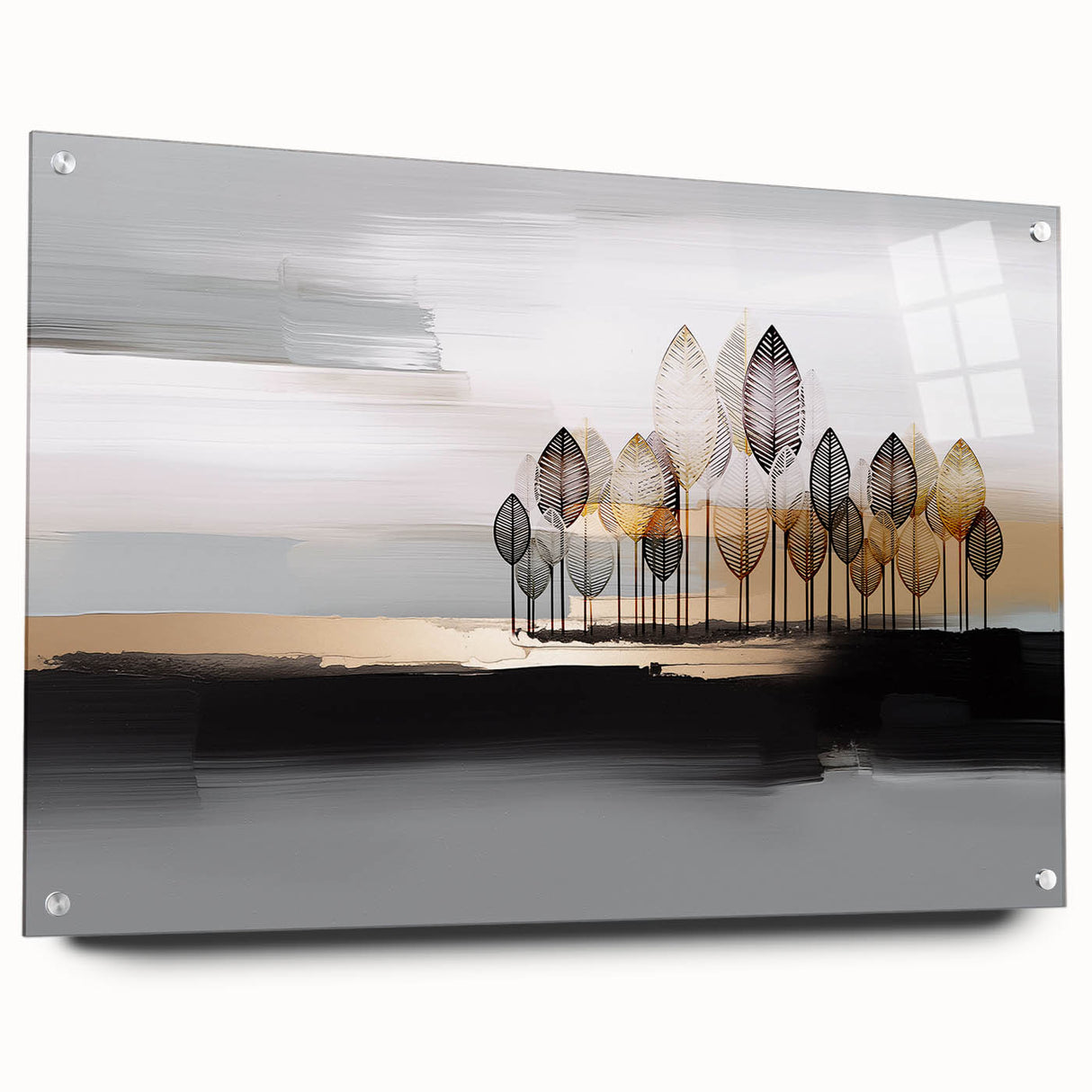 Abstract wall art canvas print featuring vibrant geometric shapes in bold colors, perfect for modern home decor or artistic display.
