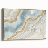 Vibrant abstract canvas artwork showcasing bold colors and dynamic shapes, perfect for modern home decor or artistic spaces.