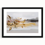 Vibrant abstract wall art canvas print showcasing bold colors and dynamic shapes, ideal for modern decor, rolled and ready for framing.