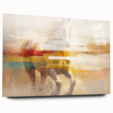 Abstract wall art canvas print showcasing vibrant colors and geometric shapes, perfect for modern decor and enhancing interior spaces.