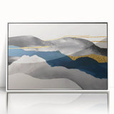 Vibrant abstract canvas art print showcasing bold colors and dynamic shapes, ideal for modern home decor and artistic accents.