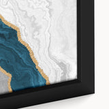 Vibrant abstract wall art print showcasing bold colors and dynamic shapes, ideal for enhancing modern interior decor.