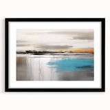 Abstract wall art print showcasing vibrant colors and dynamic shapes, perfect for modern decor, enhancing any living space or office environment.