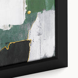 Vibrant abstract wall art print showcasing bold colors and dynamic shapes, perfect for modern decor, displayed against a neutral background.