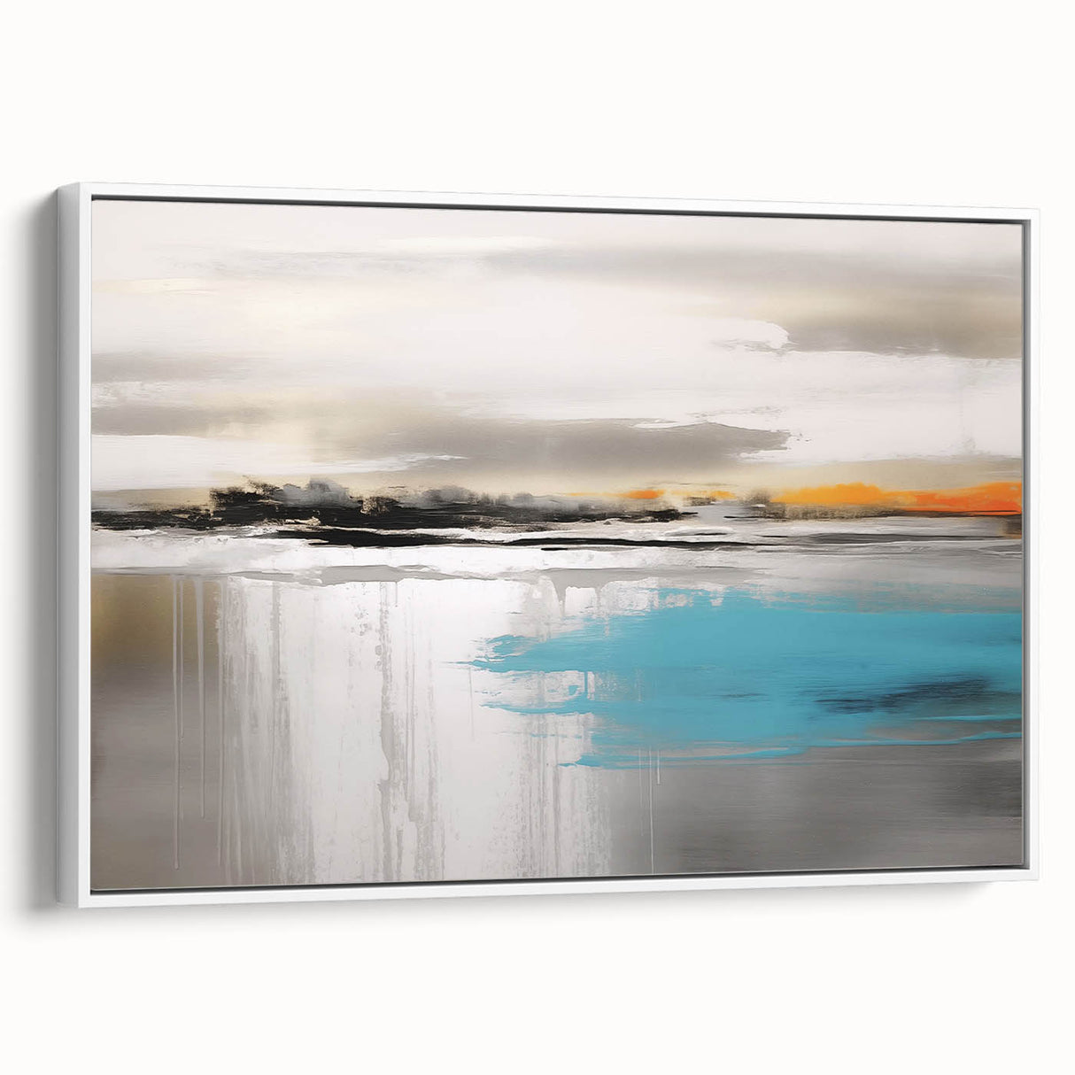 Vibrant abstract wall art print showcasing bold colors and dynamic shapes, perfect for modern interior decor and artistic expression.