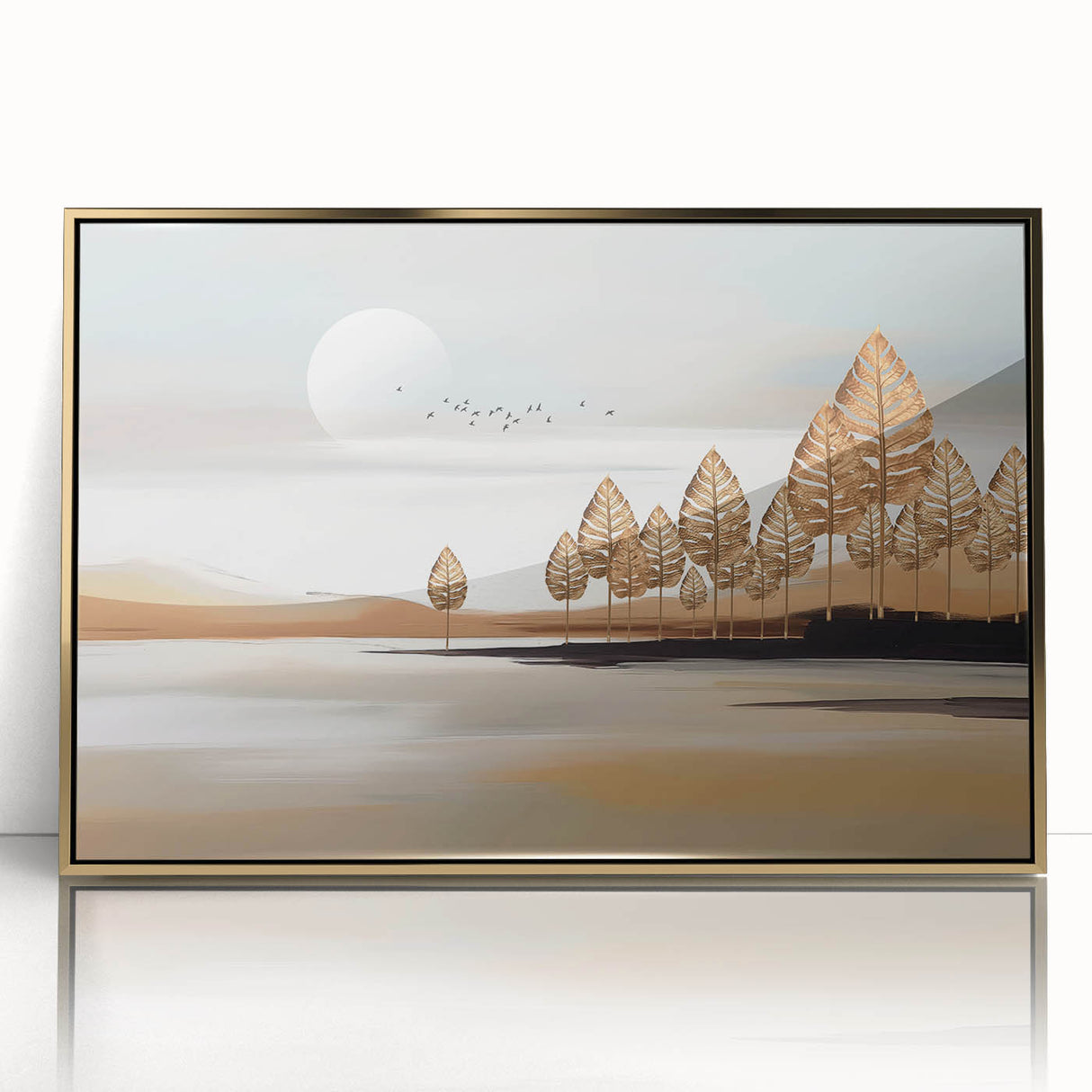 Abstract wall art canvas print showcasing vibrant splashes of orange and blue hues, ideal for modern home decor and artistic vibes.