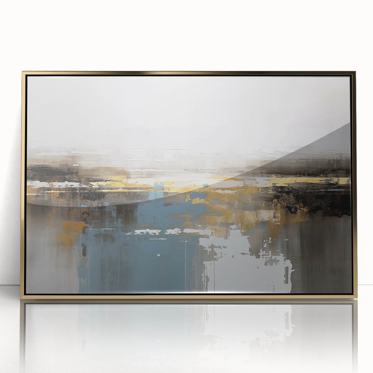 Abstract canvas artwork showcasing vibrant colors and dynamic shapes, featuring a modern design that adds a contemporary touch to any room decor.