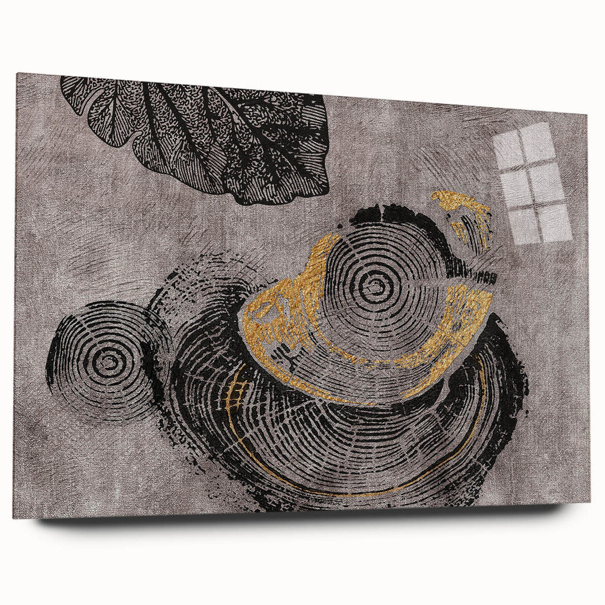 Abstract canvas wall art showcasing vibrant colors and geometric shapes, perfect for modern home decor, displayed in a stylish interior setting.
