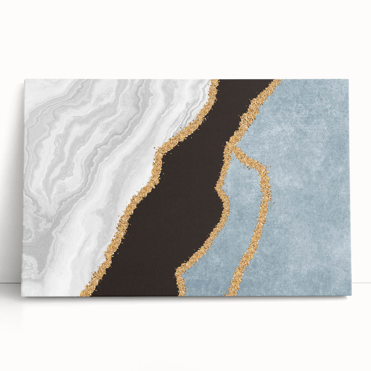 Abstract wall art canvas print showcasing vibrant colors and geometric shapes, ideal for modern home decor, emphasizing creativity and style.