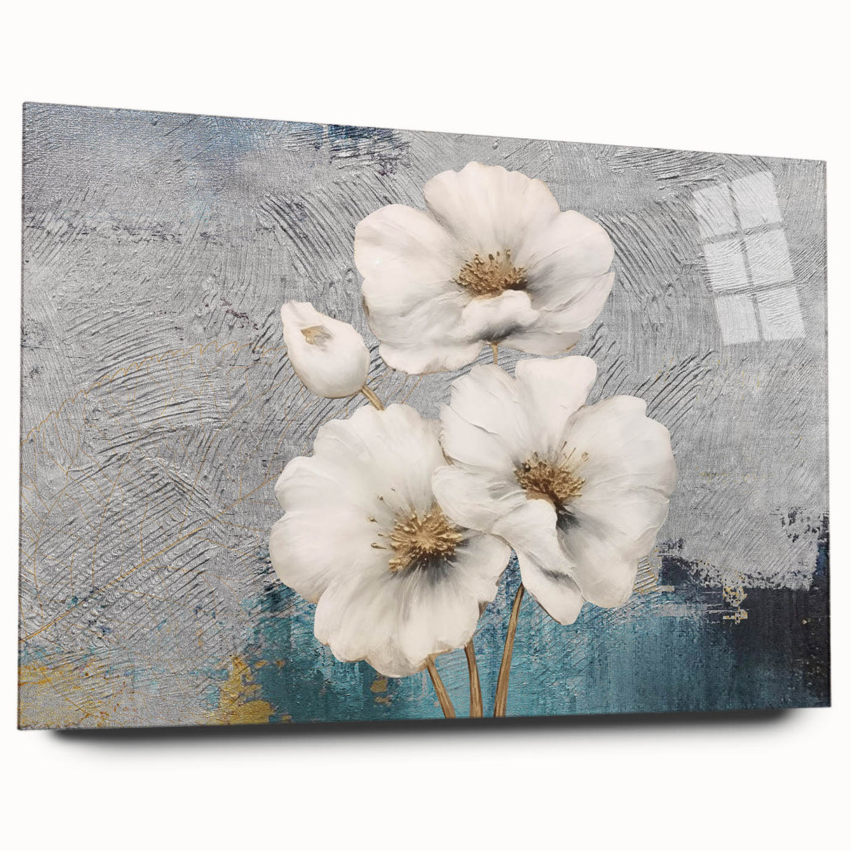 Abstract wall art canvas print showcasing vibrant colors and geometric shapes, ideal for modern home decor and creating a focal point.