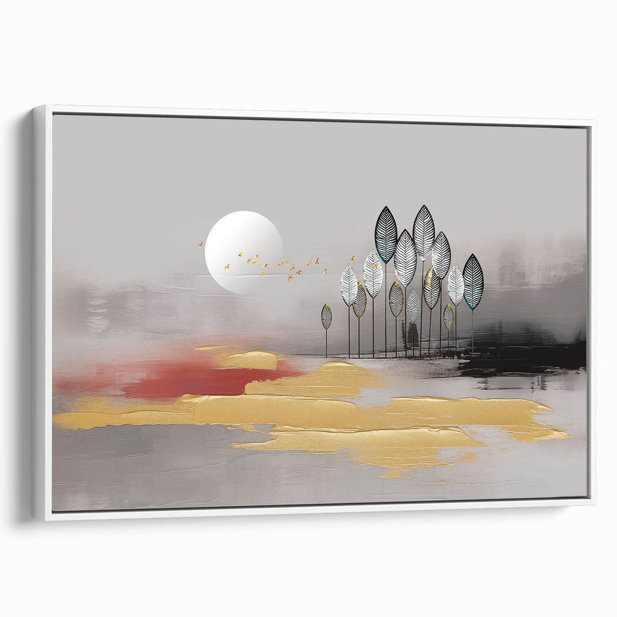 Vibrant abstract canvas artwork in bold colors, showcasing dynamic geometric patterns. Ideal for modern home decor or art enthusiasts seeking unique wall decor.