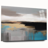 Abstract canvas art print showcasing vibrant colors and dynamic shapes, perfect for modern home decor, enhancing any living space.