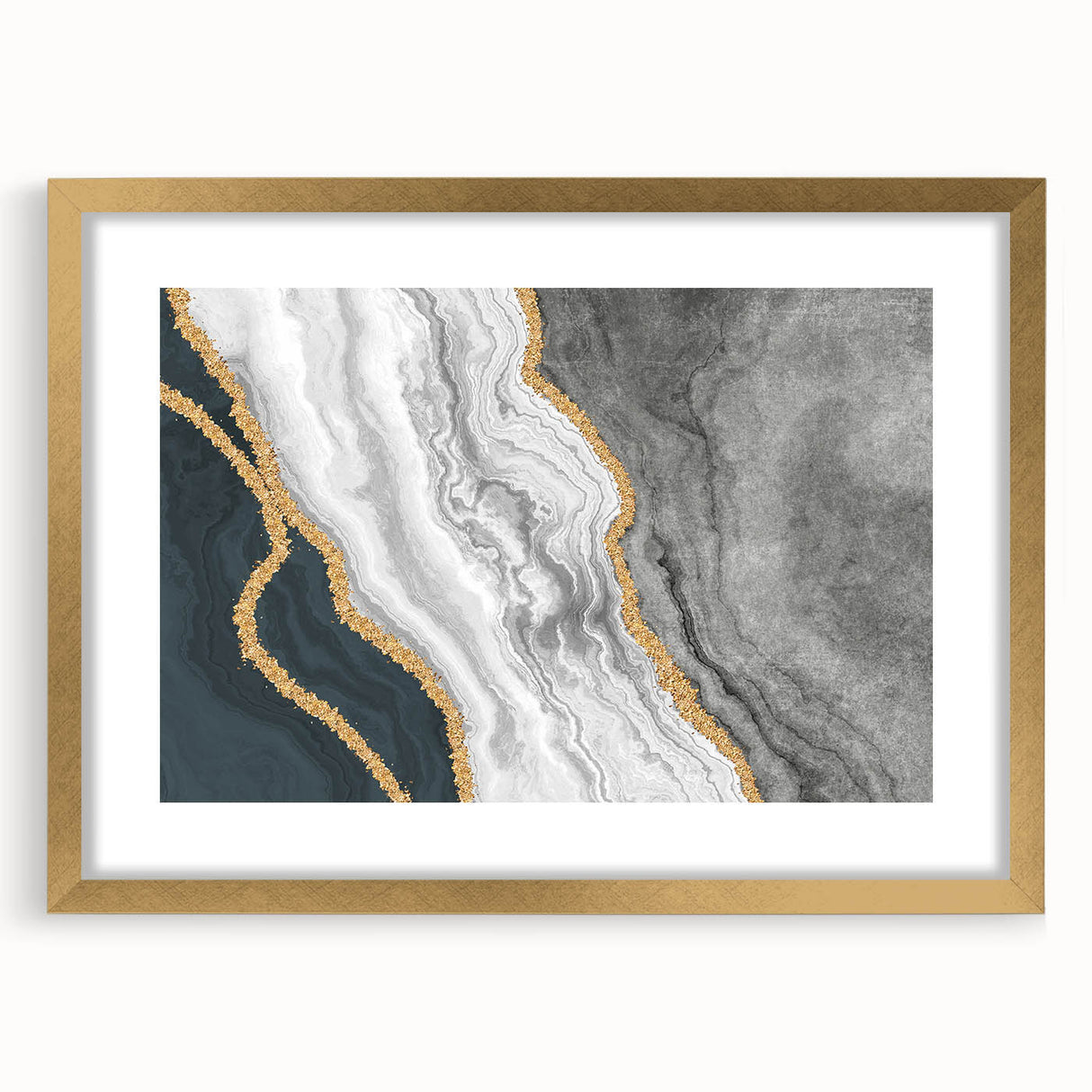 Vibrant abstract wall art canvas print showcasing fluid shapes in bold colors, ideal for contemporary decor and artistic expression.