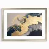 Abstract wall art featuring vibrant colors and fluid shapes, designed to enhance modern decor. The canvas is rolled and securely packed in a protective tube for delivery.