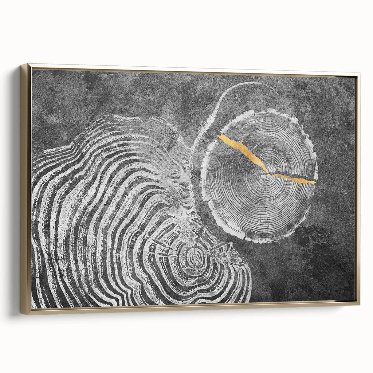 Abstract canvas art print showcasing vibrant swirling colors in shades of blue, orange, and yellow, perfect for modern home decor.
