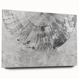 Vibrant abstract wall art print showcasing flowing shapes in blue, orange, and gold hues, perfect for modern home decor and artistic accents.