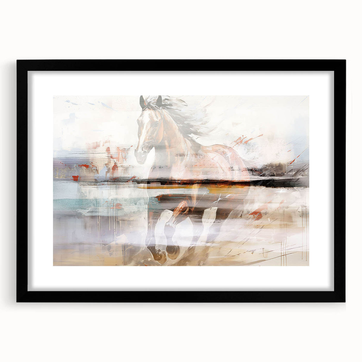 Vibrant abstract wall art canvas print showcasing bold colors and dynamic shapes, ideal for modern home decor and artistic spaces.