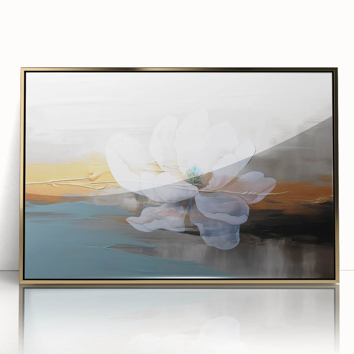 Abstract wall art canvas featuring vibrant colors and geometric shapes, ideal for modern home décor. Perfectly rolled and secured in a protective cardboard tube.