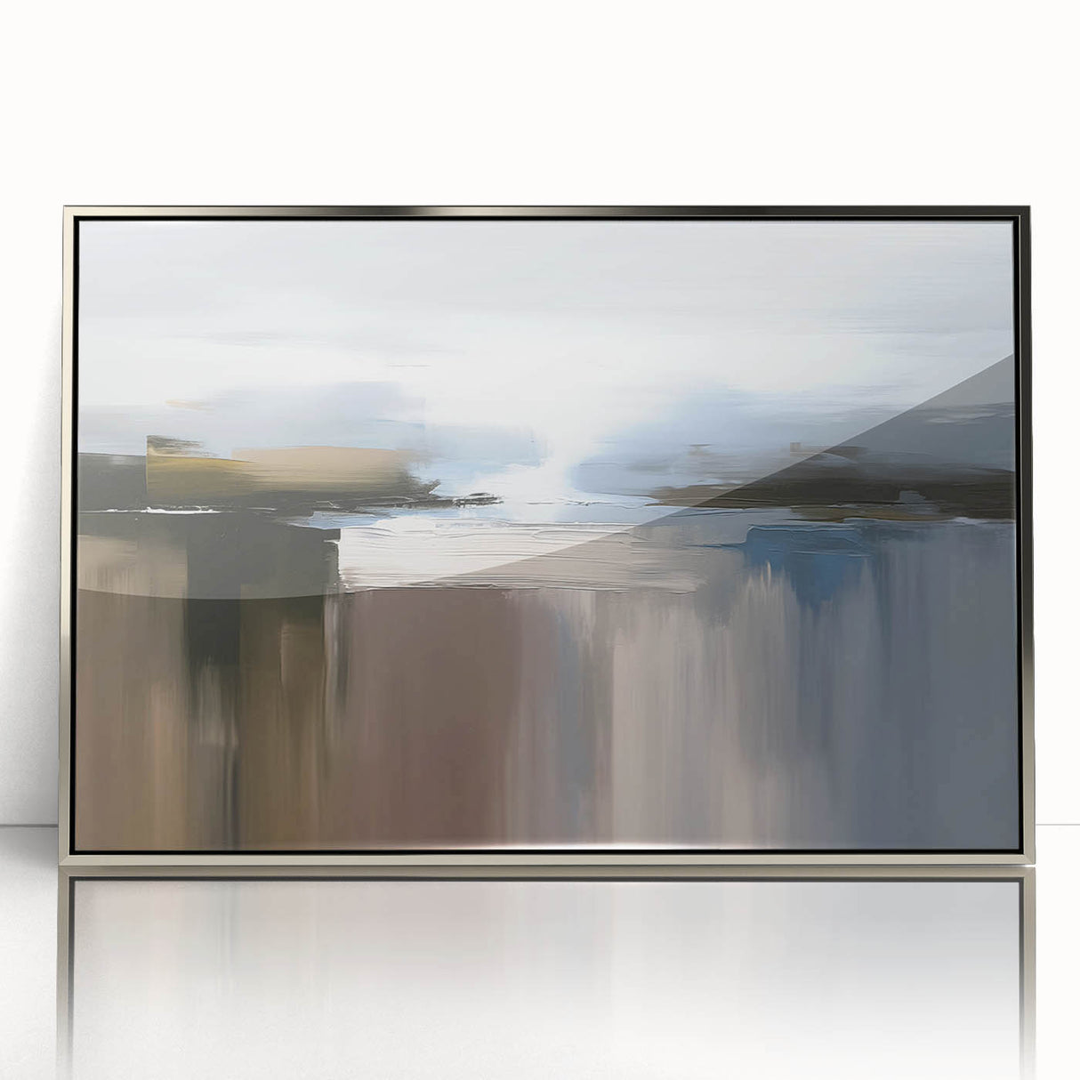 Abstract wall art print showcasing vibrant colors and fluid shapes, perfect for modern decor, emphasizing creativity and artistic expression.