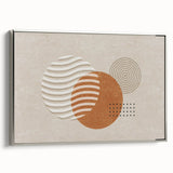 Abstract wall art canvas print showcasing vibrant colors and geometric shapes, perfect for modern decor and artistic expression.