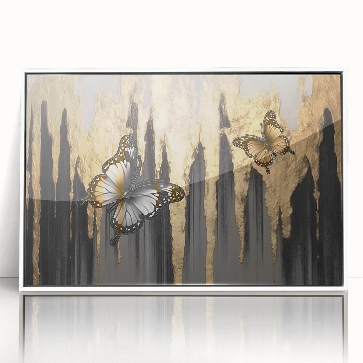Abstract wall art canvas print showcasing vibrant colors and fluid shapes, ideal for modern home decor, emphasizing creativity and style.